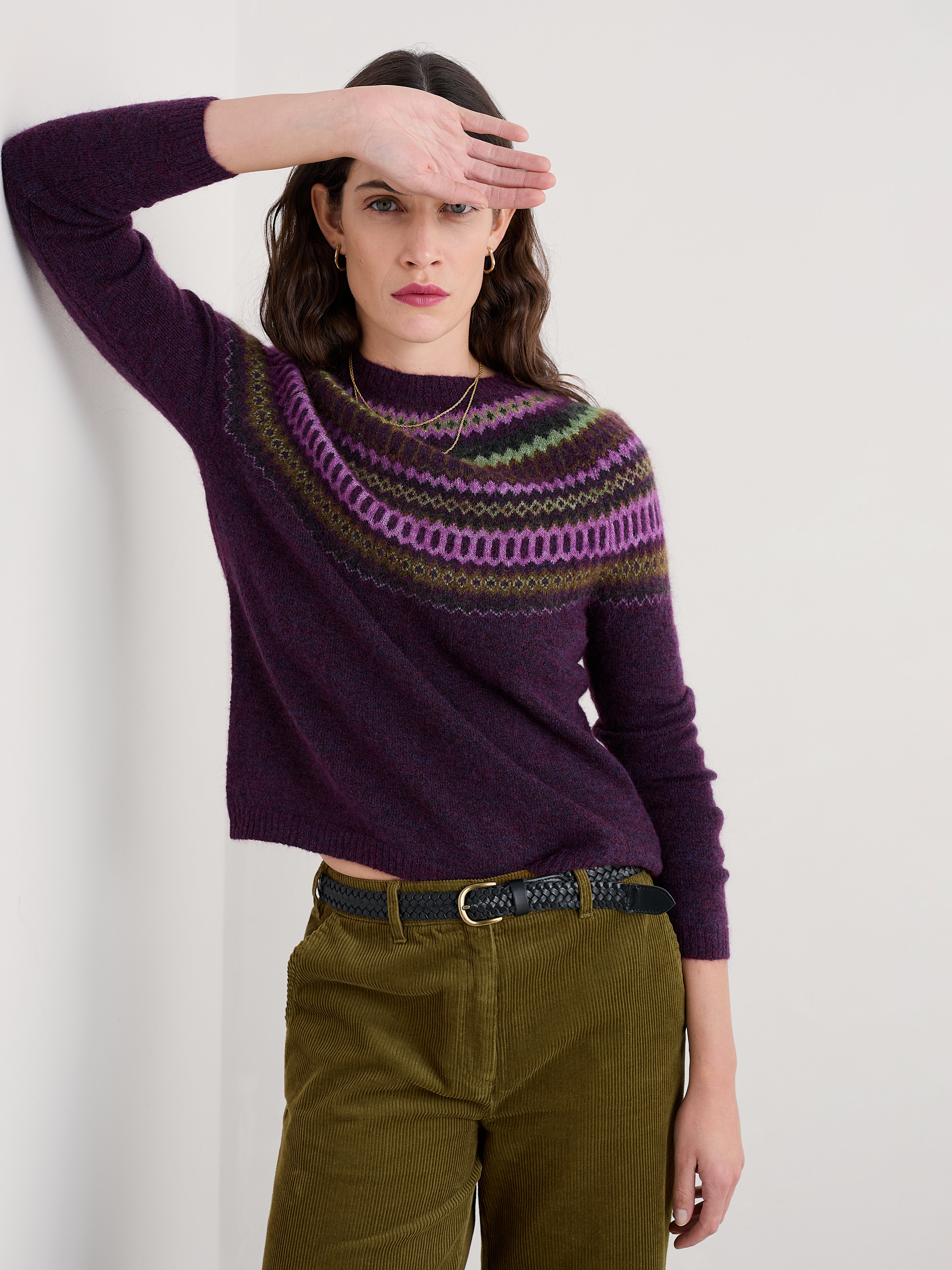 Seasalt Annik Jumper Modernist Grape Oak Mix