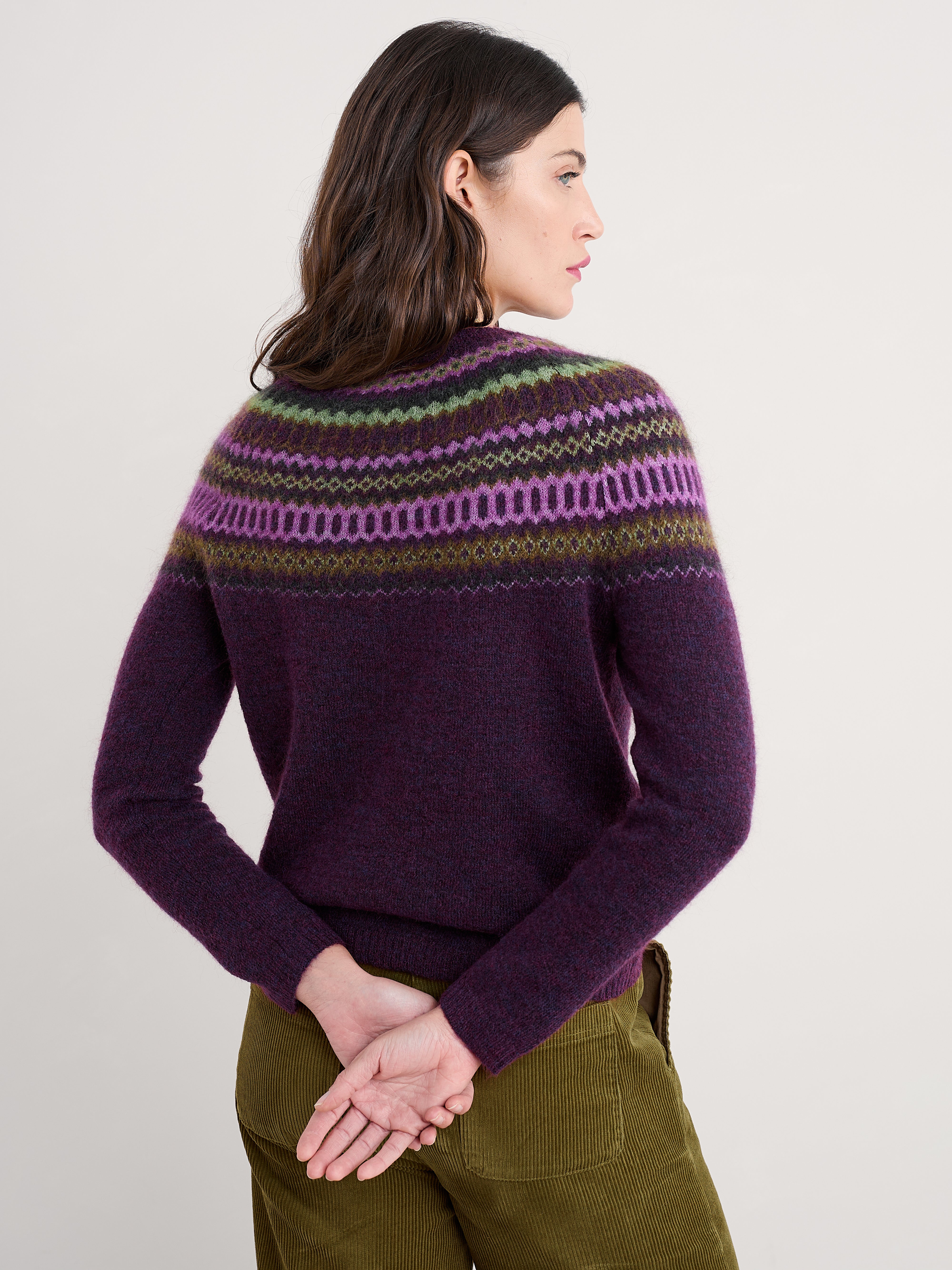Seasalt Annik Jumper Modernist Grape Oak Mix