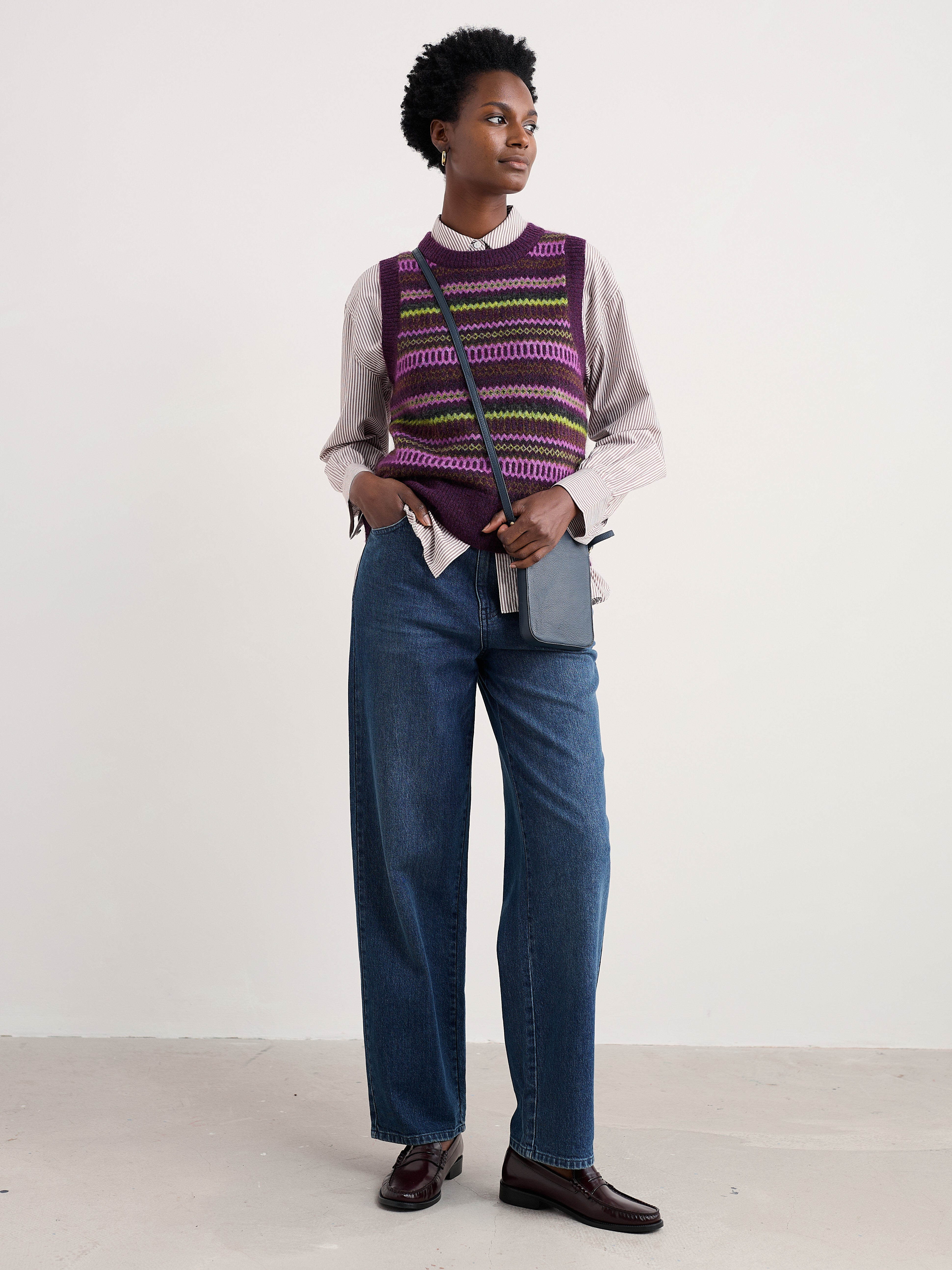 Seasalt Annik Vest Modernist Grape Oak Mix