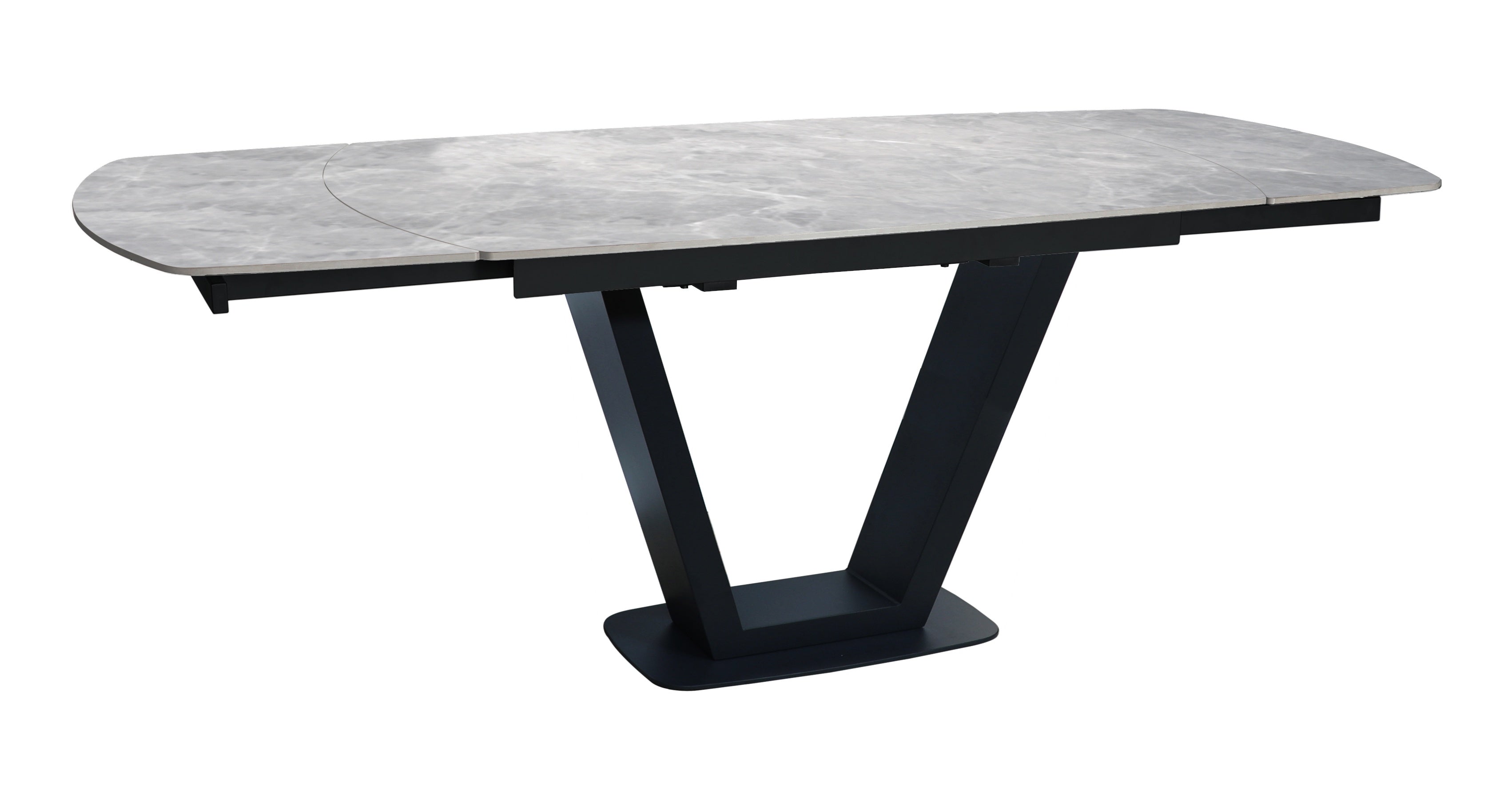 Sorrento Sintered Stone Twist Dining Table Grey