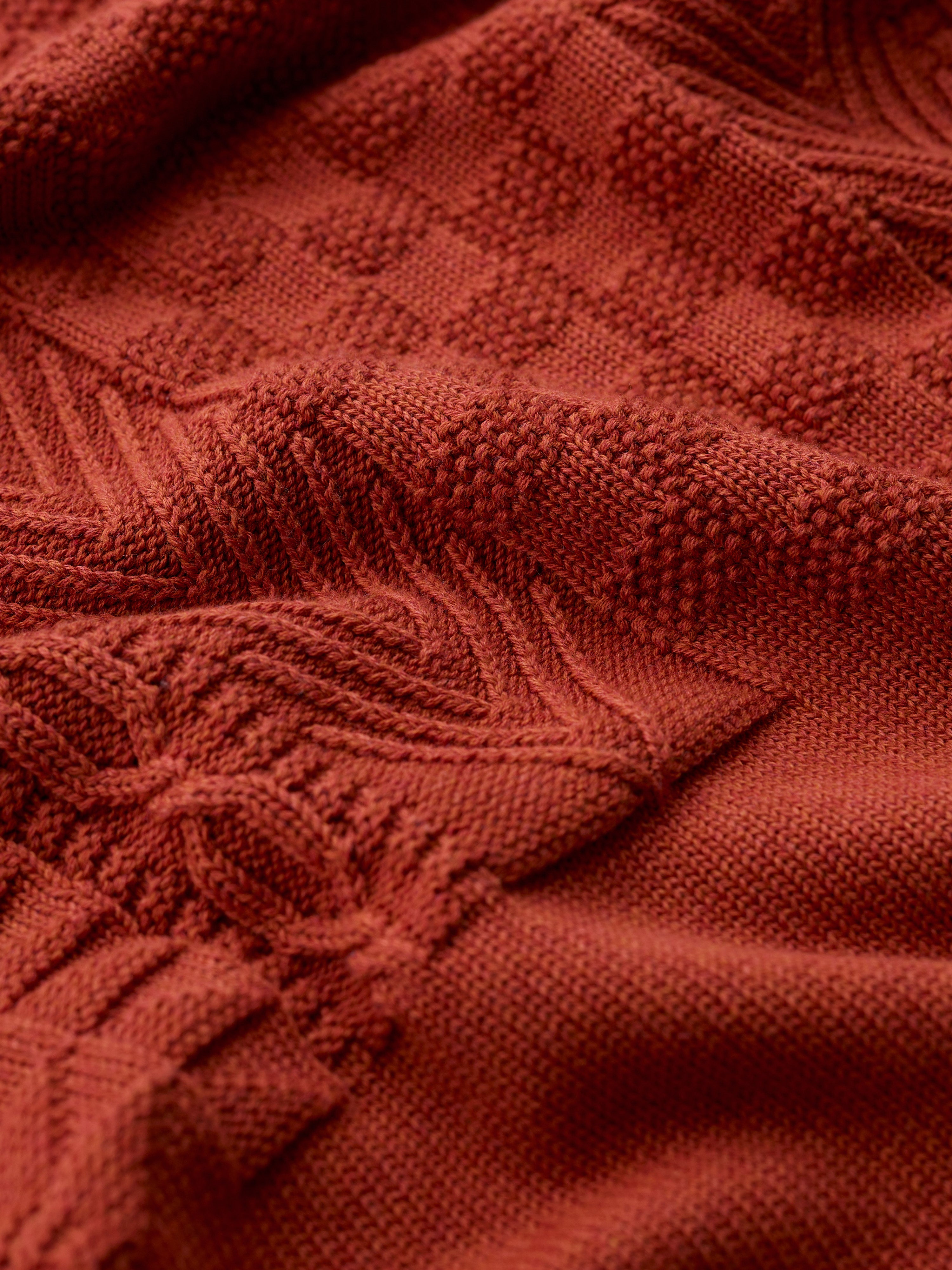 Seasalt Applewood Organic Cotton Crew Neck Jumper Cinnamon