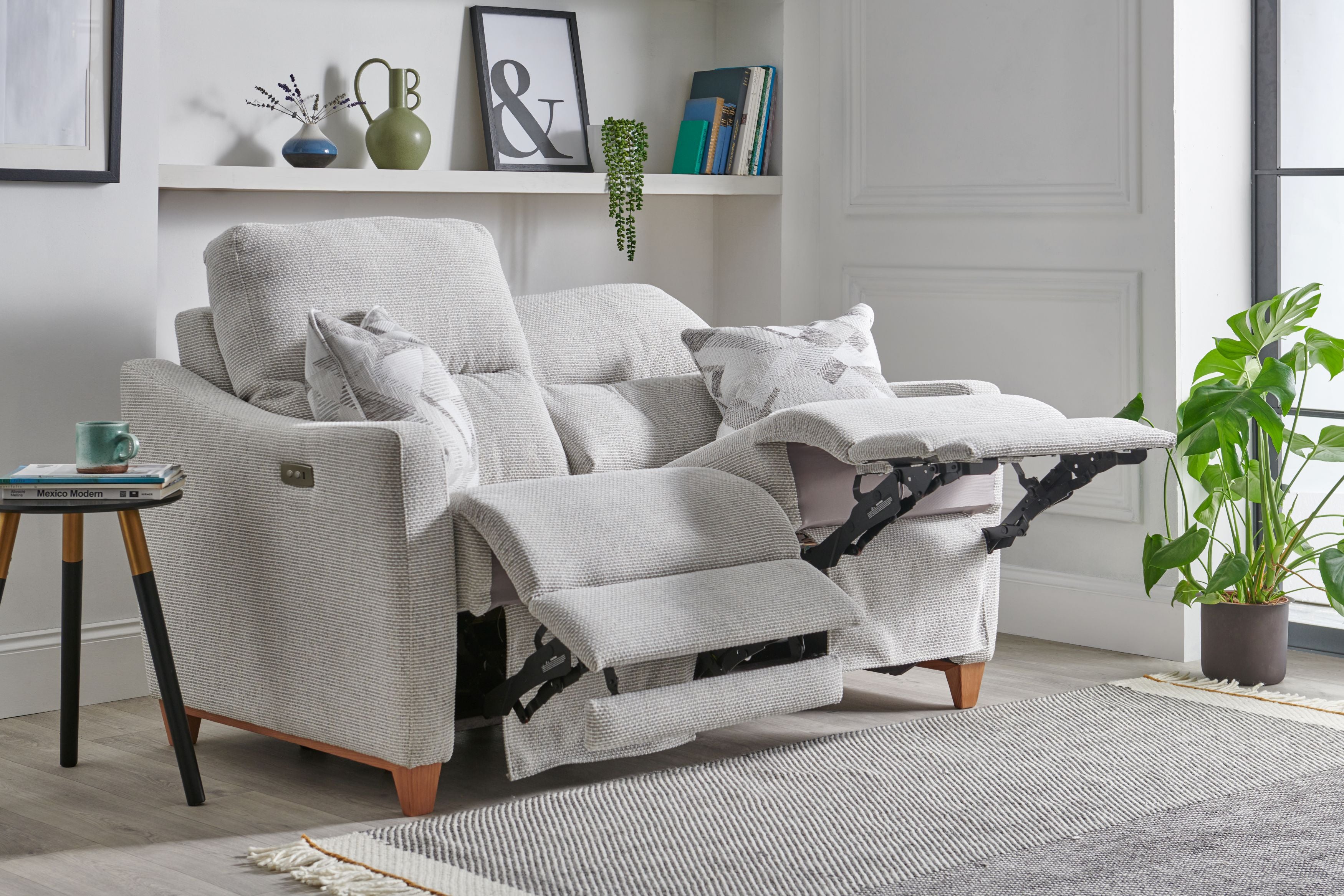 Nova 3 Seater Power Recliner  Sofa With  Adjustable Lumbar Support