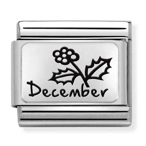 Nomination Silver December Flower Charm