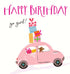 Pink Car Card  By Lucilla Lavender