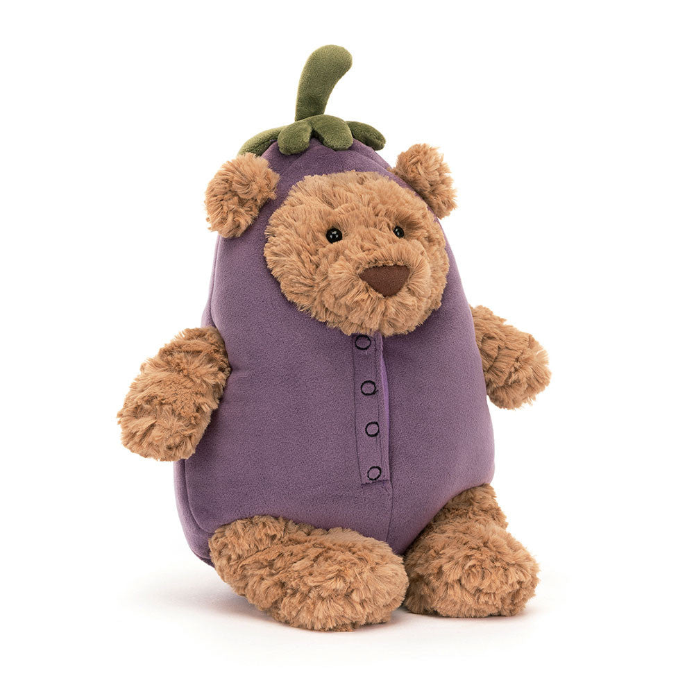 Jellycat Bartholomew Bear Aubergine BARM3AUB