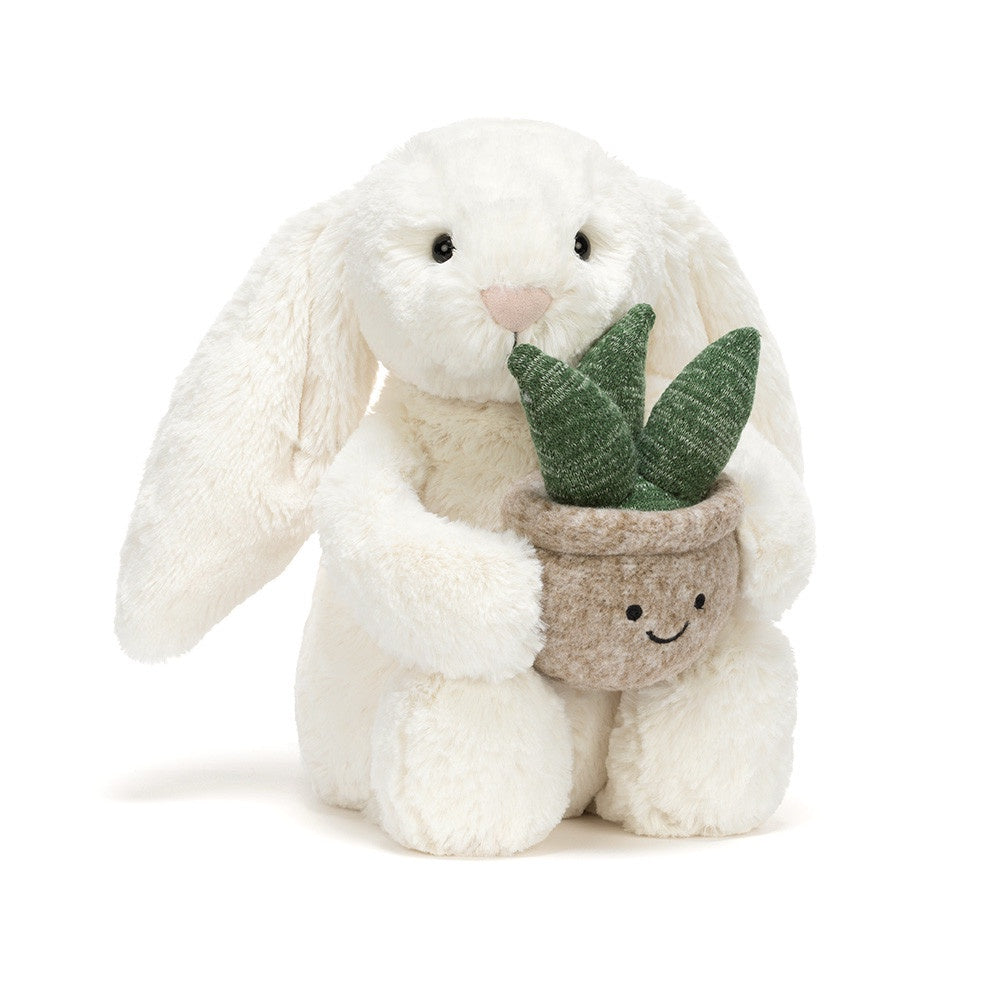 Jellycat Cream Bunny With Plant BB3PLA