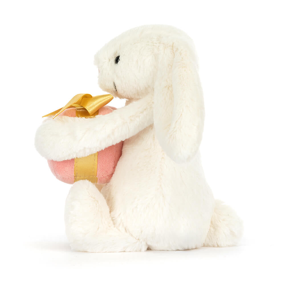 Jellycat Bashful Bunny With Present BB6PR