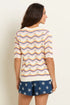 Brakeburn Rainbow Wave Knitted Tee Multi