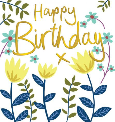 Happy Birthday  X Birthday Card By Lucilla Lavender