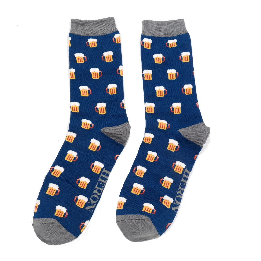 Mr Heron Beer Socks Box  3 Pairs