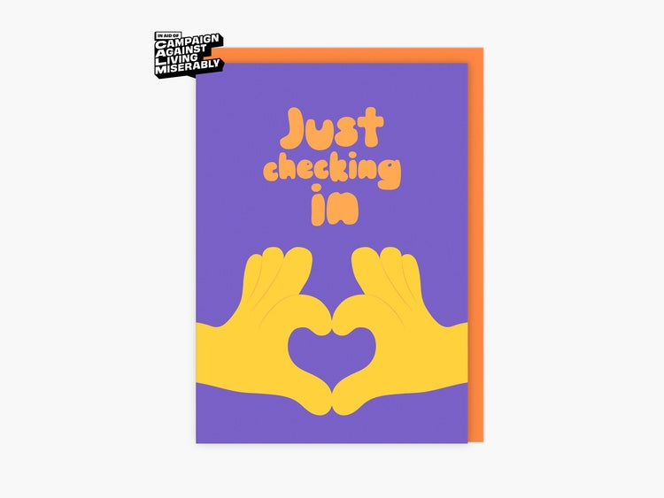 Just Checking In Card