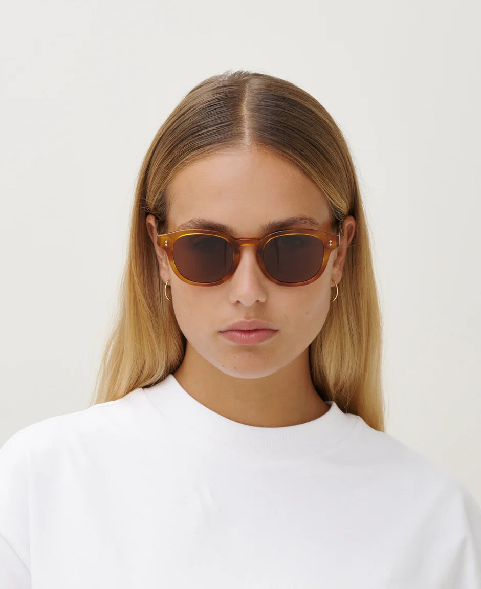 MessyWeekend Billie Havana Brown Sunglasses.