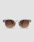 MessyWeekend Billie Rosé Brown Sunglasses.