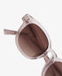 MessyWeekend Billie Rosé Brown Sunglasses.