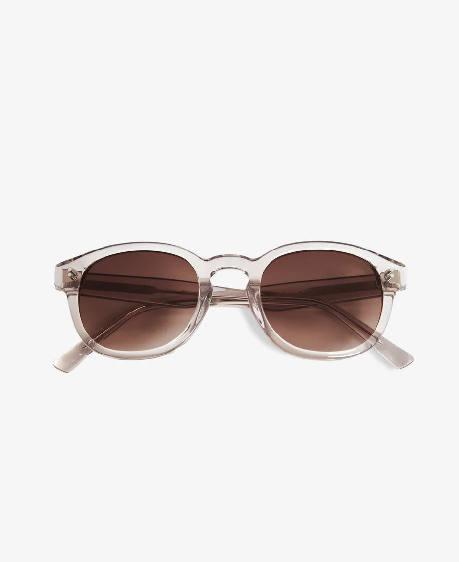 MessyWeekend Billie Rosé Brown Sunglasses.