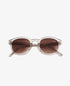 MessyWeekend Billie Rosé Brown Sunglasses.