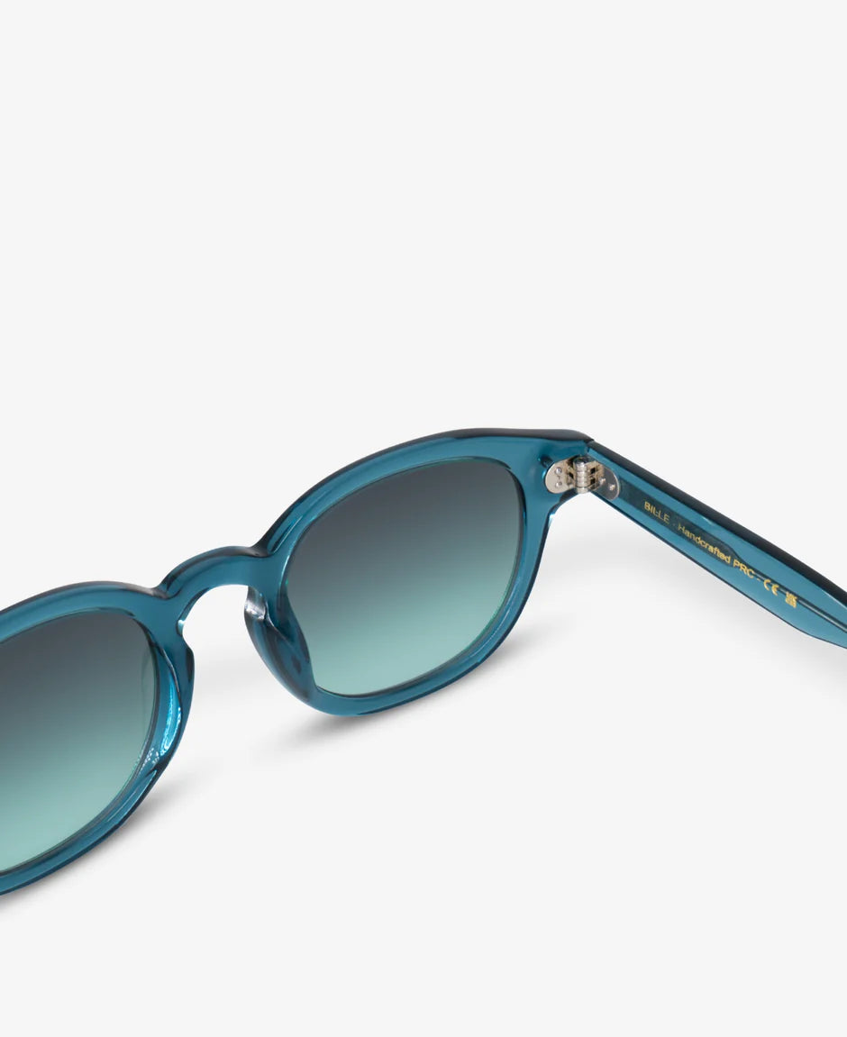 MessyWeekend Billie Turquoise Gradient Green Sunglasses.