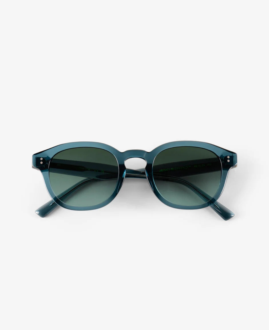 MessyWeekend Billie Turquoise Gradient Green Sunglasses.