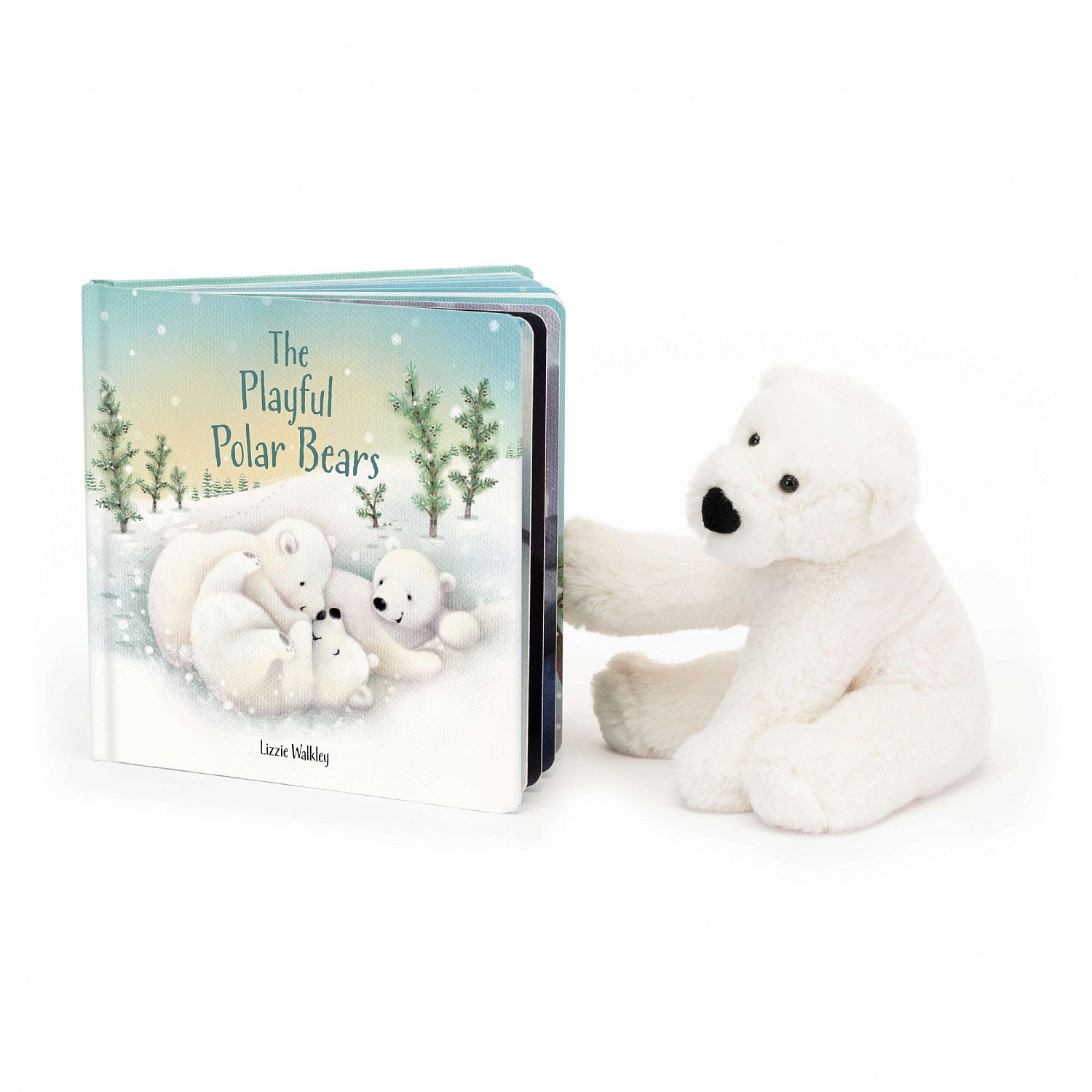 Jellycat The Playful Polar Bears Book BK4PPB