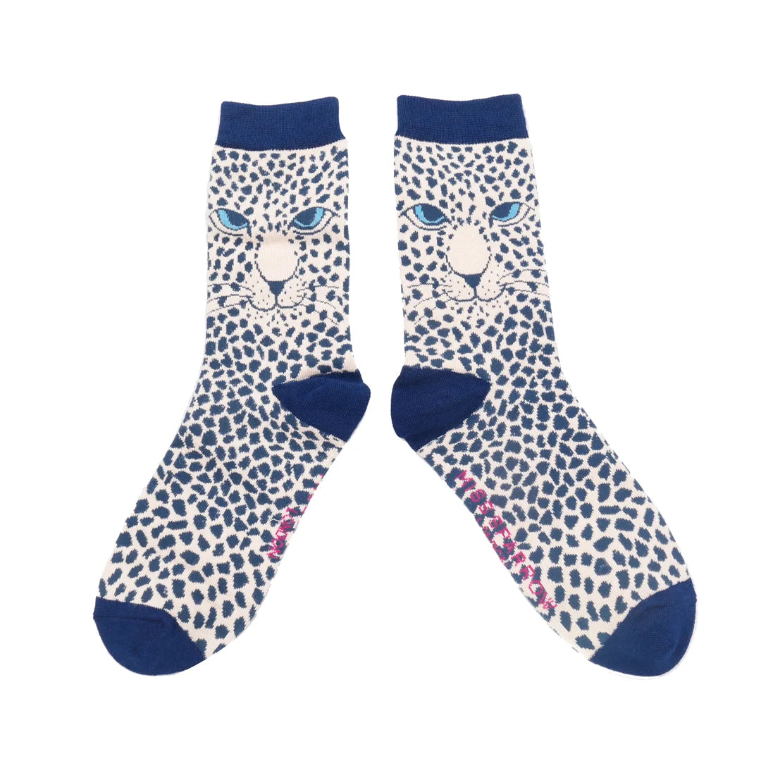 Miss Sparrow  Leopards Socks Box 2 Pairs