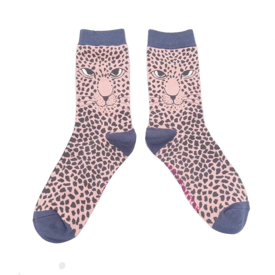 Miss Sparrow  Leopards Socks Box 2 Pairs