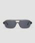 MessyWeekend Burt  Transparent Grey Grey Sunglasses.