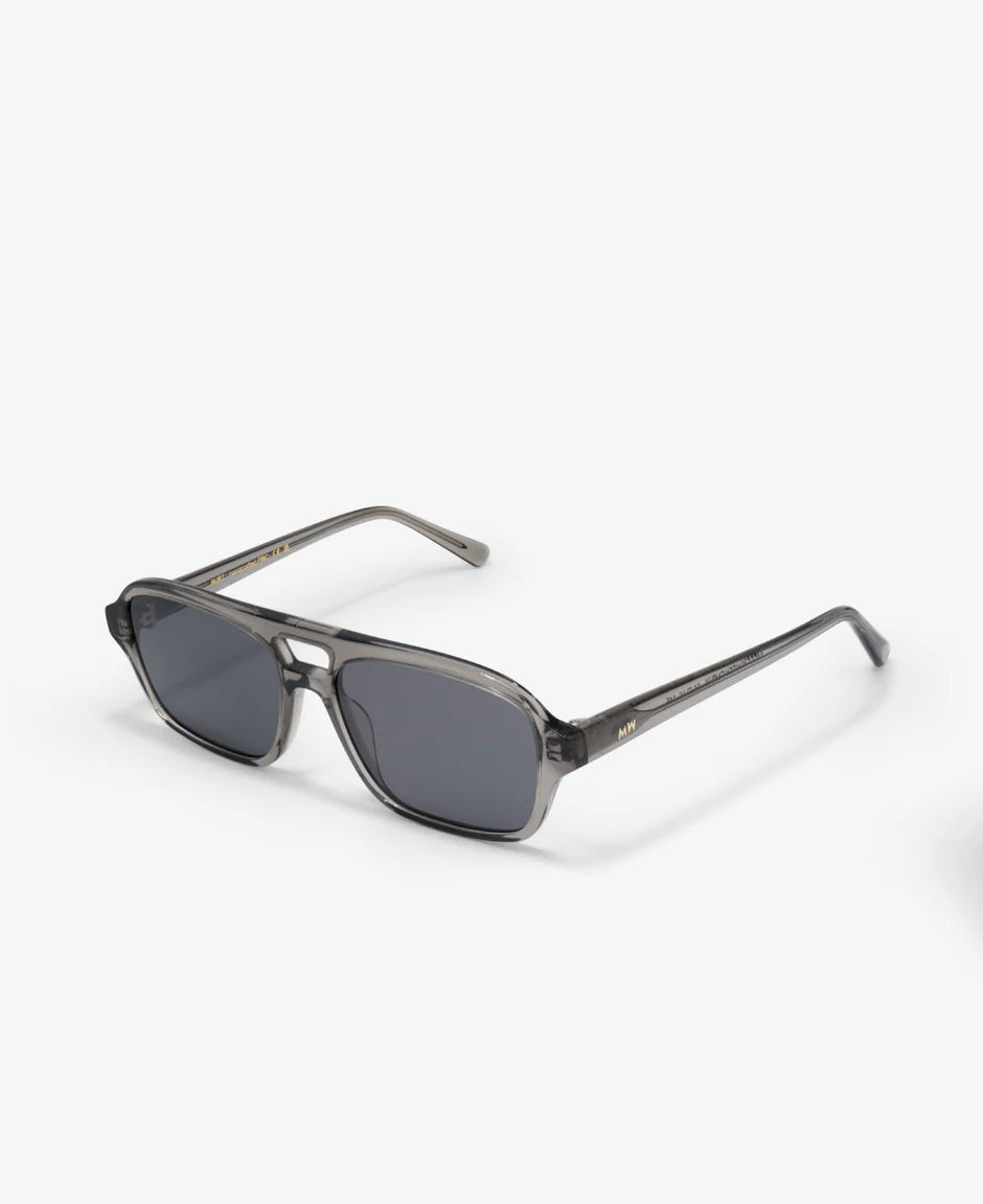 MessyWeekend Burt  Transparent Grey Grey Sunglasses.