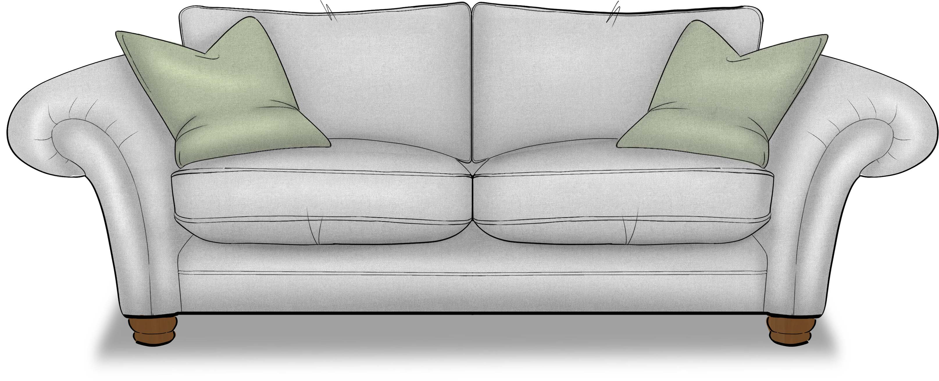 Loxley Medium Standard Back Sofa