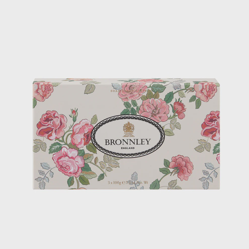 Bronnley Rose Soap (3 x 100g)