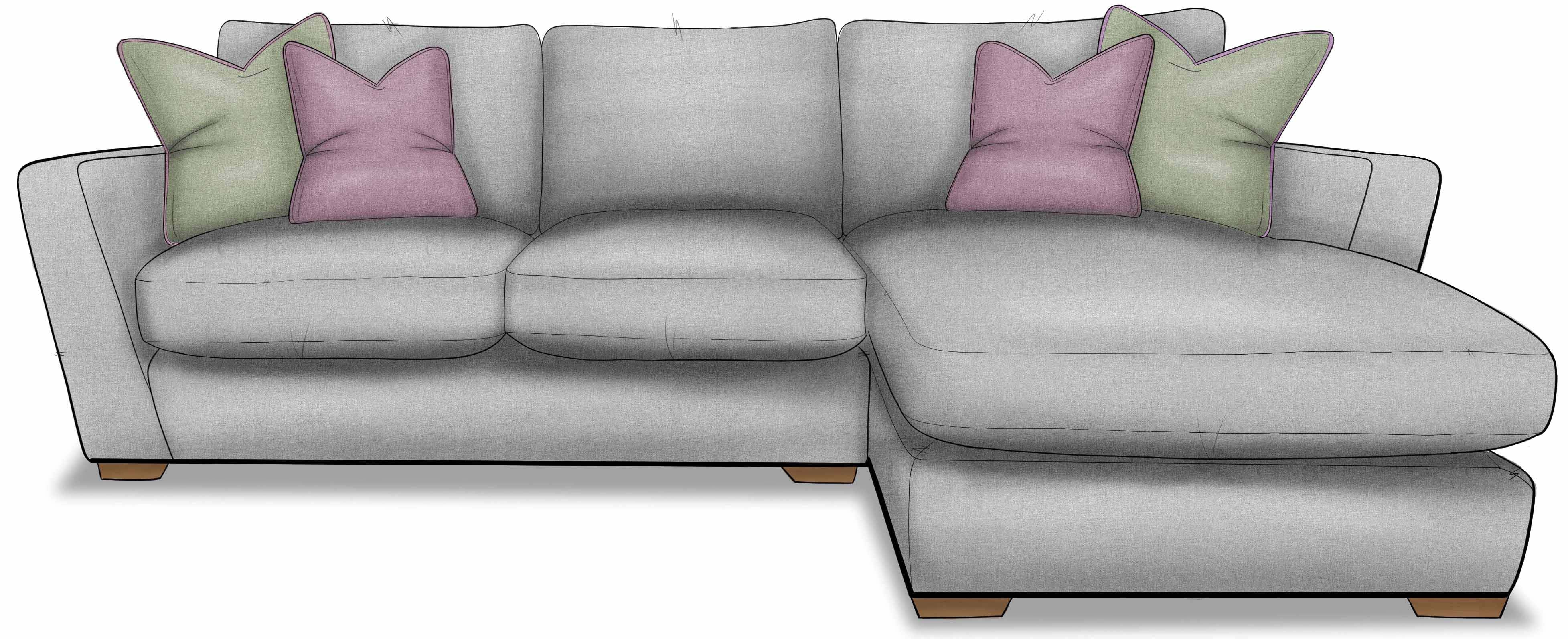 Blake RHF Small Chaise Sofa