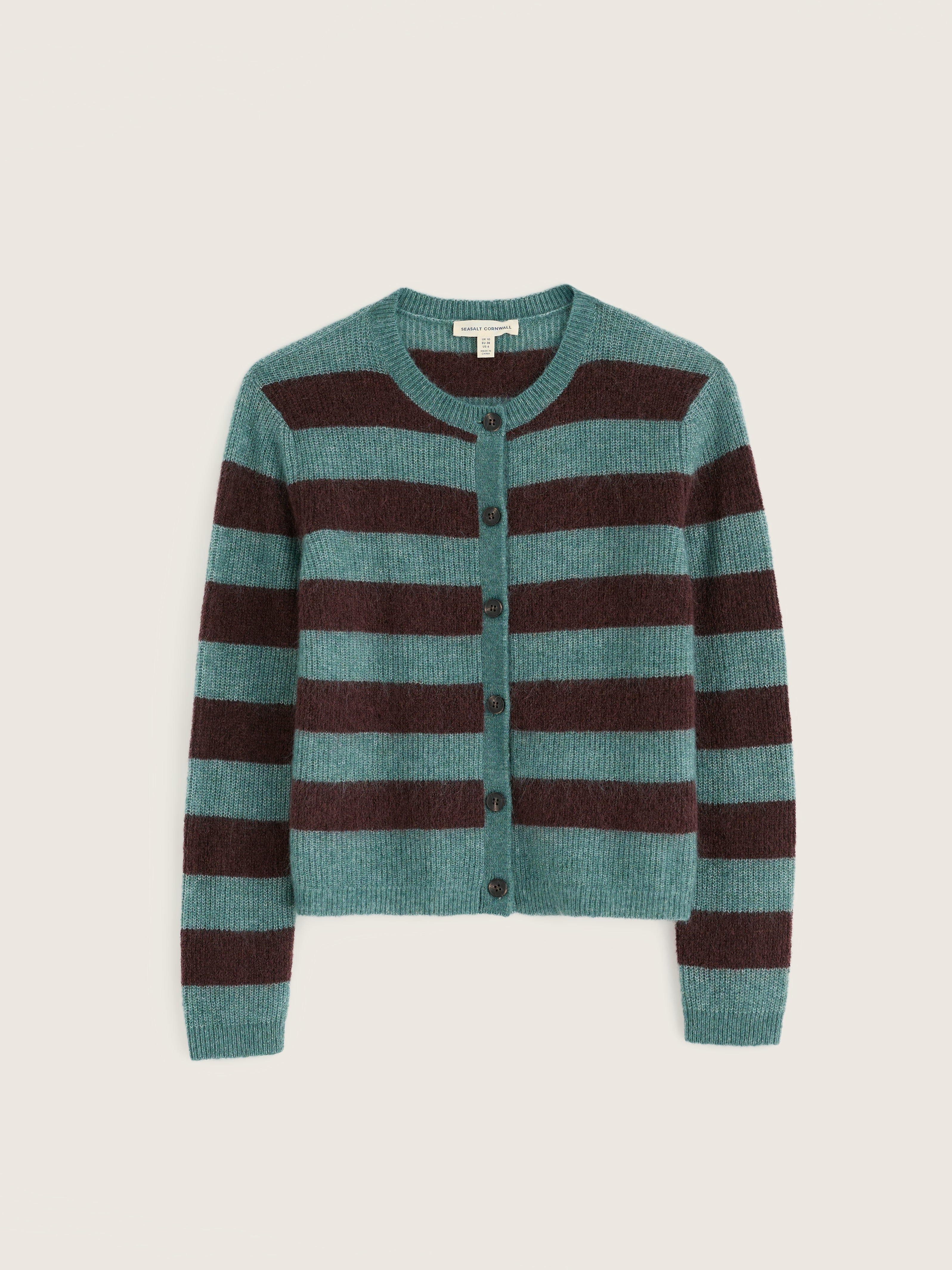 Seasalt Burnished Light Cardigan Hare bell Seedbed Dune Grass
