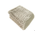 Malini  Cloud Design Faux Fur Throw Taupe  150 X 200 CM