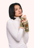 Powder Highland Cow Wrist Warmer Moss