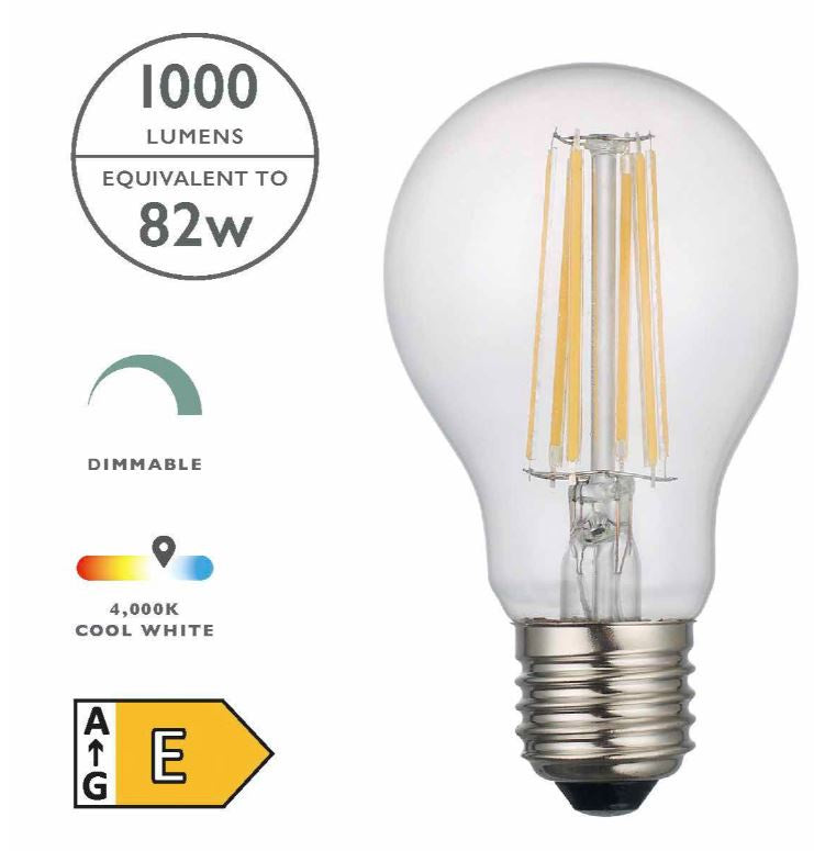E27 Cool White ES Light Bulb Dimmable