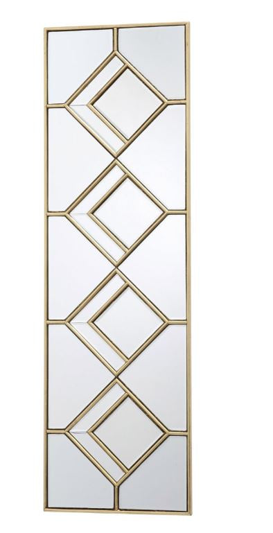 Kipton Rectangular Mirror With Gold Foil Detail