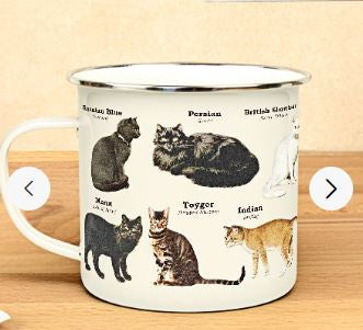 Cats Enamel Mug