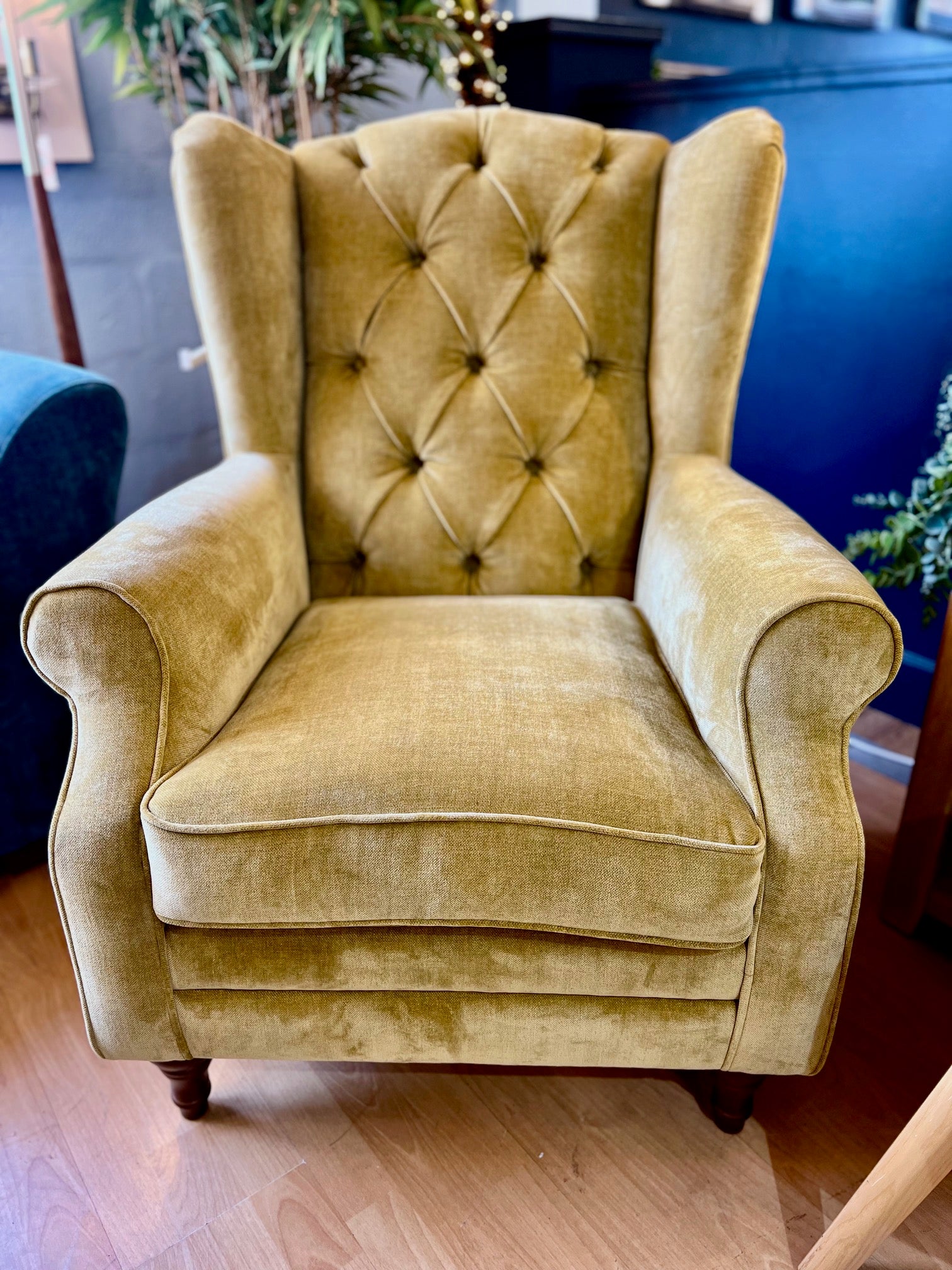 Charlotte Accent Chair Buttoned or Non-Buttoned