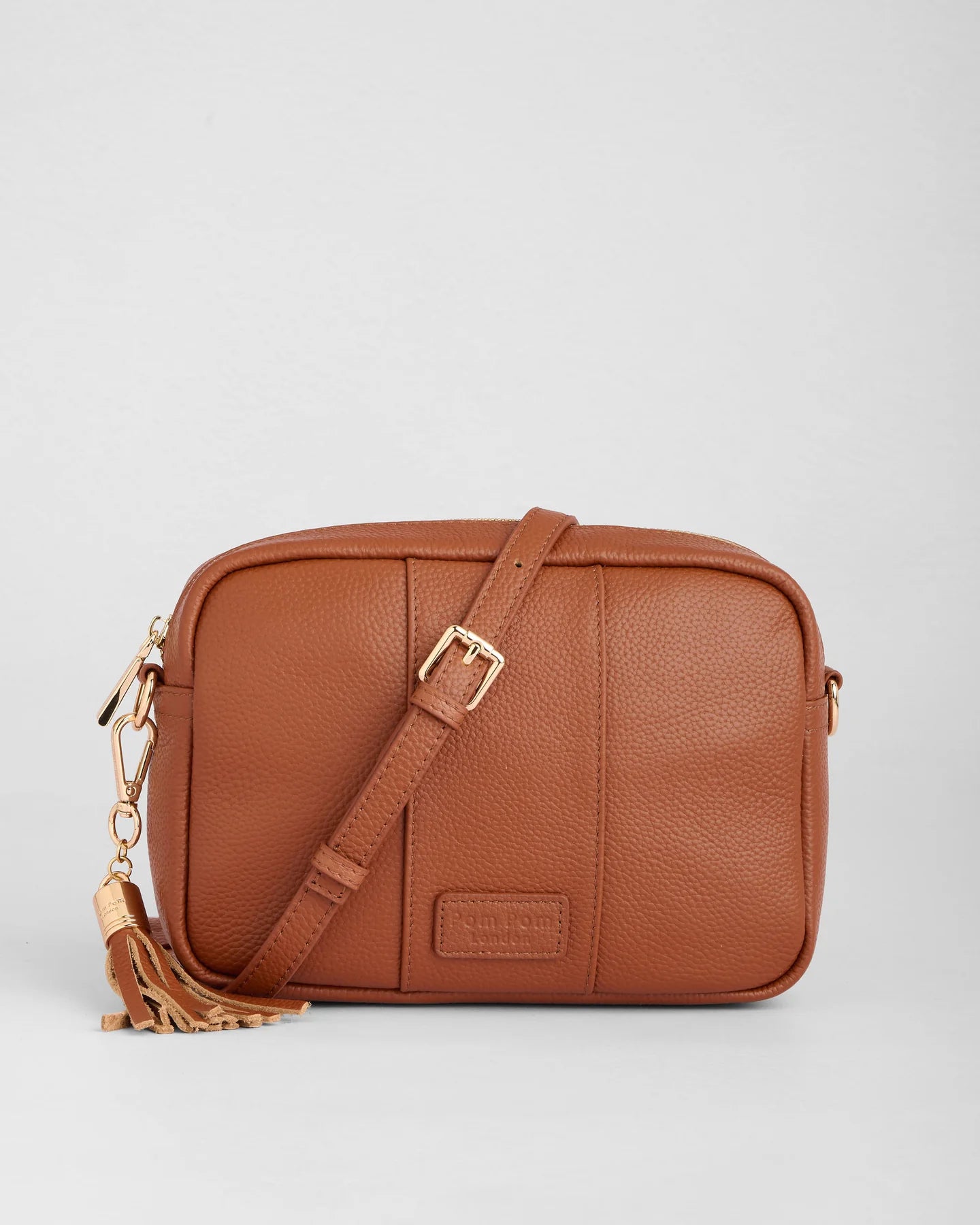 Pom Pom London City Duo Crossbody Bag Chestnut