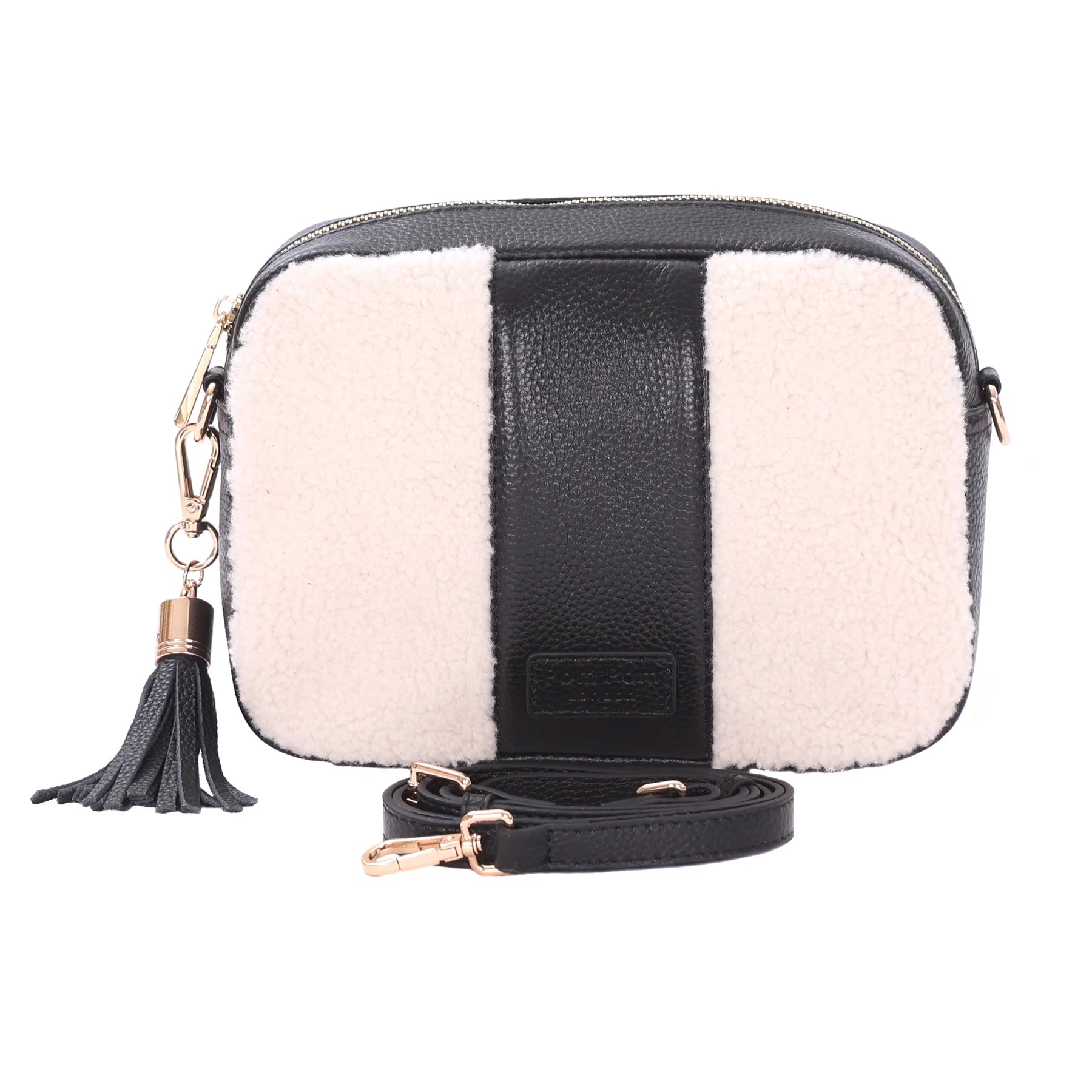 Pom Pom London City Faux Fleece Black