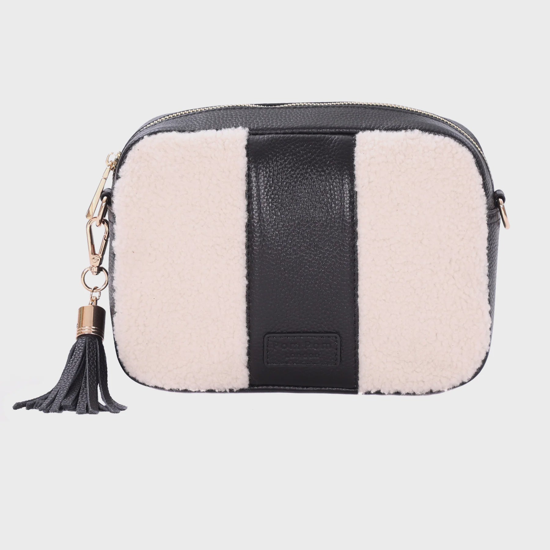 Pom Pom London City Faux Fleece Black