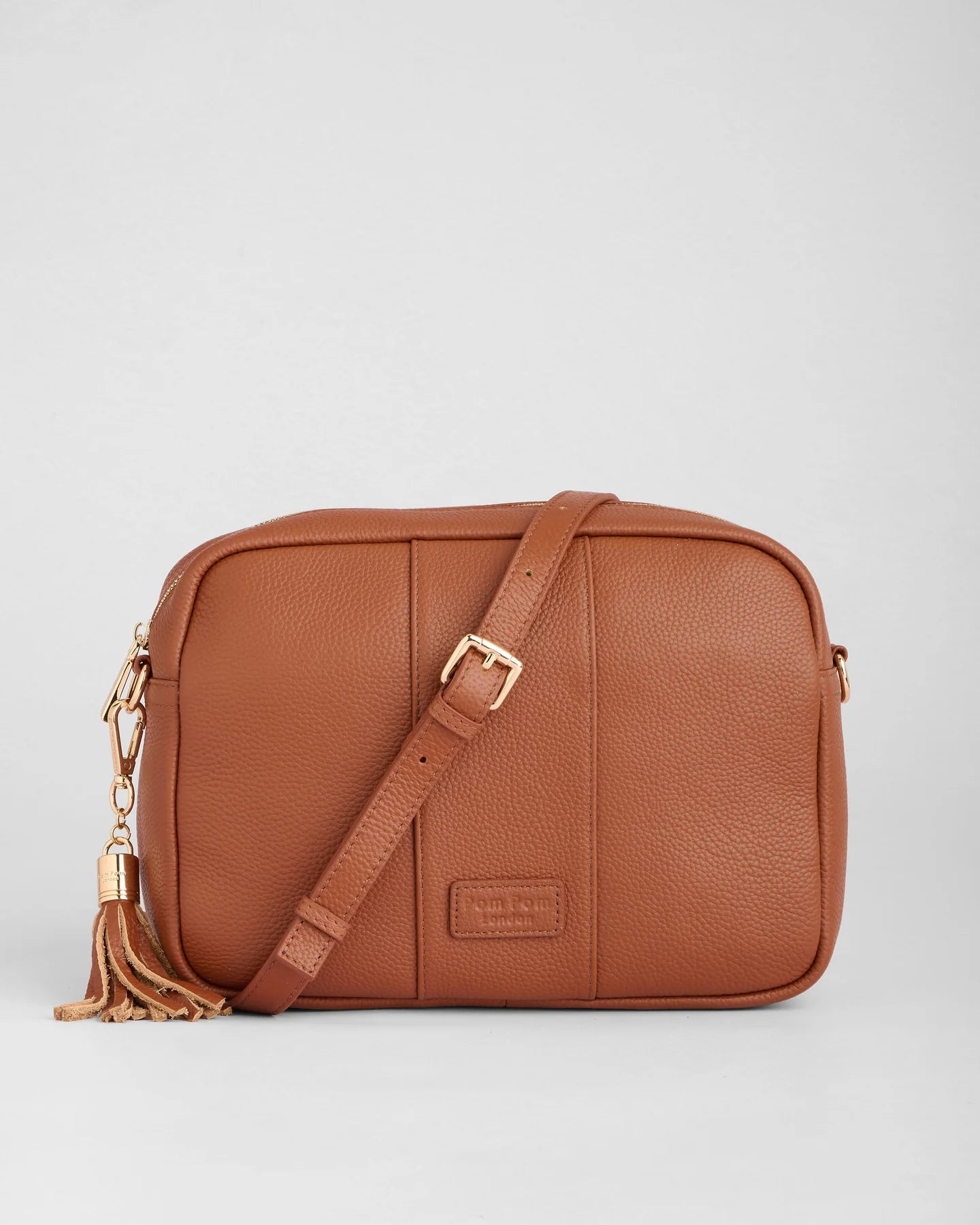 Pom Pom London City Plus Crossbody Bag Chestnut