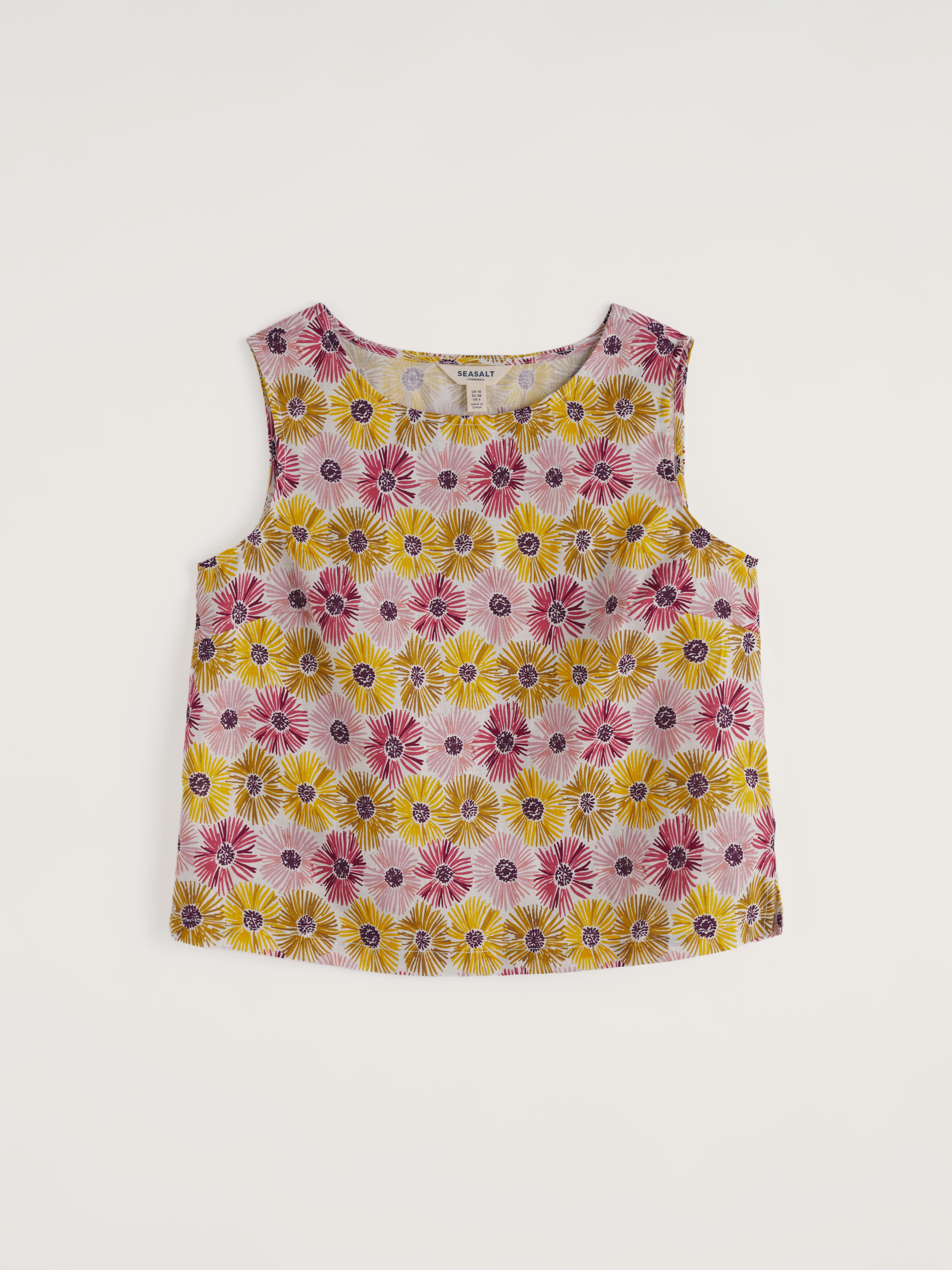 Seasalt Colour Study Top Painted Asters Chalk