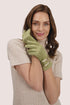 Powder Dana Faux Suede Gloves - Sage