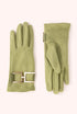 Powder Dana Faux Suede Gloves - Sage
