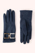 Powder Dana Faux Suede Gloves - Navy