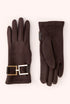 Powder Dana Faux Suede Gloves - Chocolate