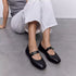 FitFlop Delicato Leather Mary Janes All Black