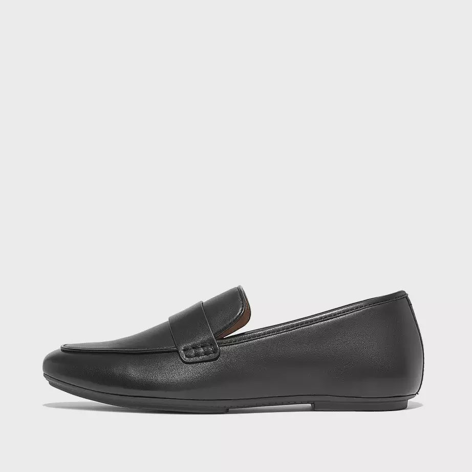 FitFlop Delicato Soft Leather Loafers Black