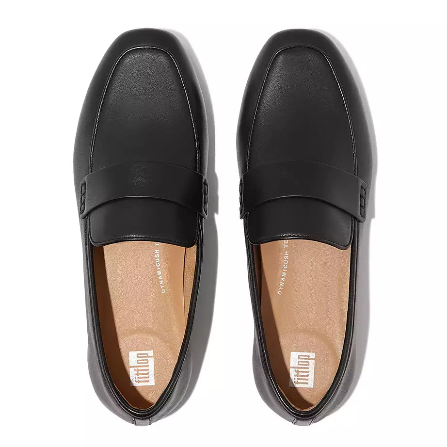 FitFlop Delicato Soft Leather Loafers Black