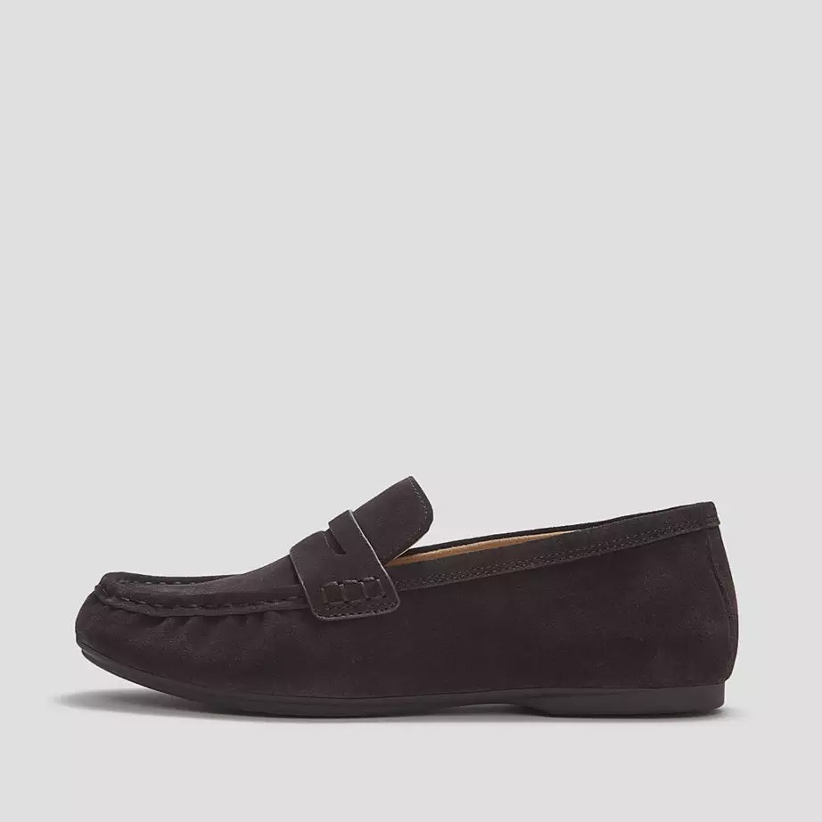 FitFlop Delicato Suede Loafers Chocolate Brown